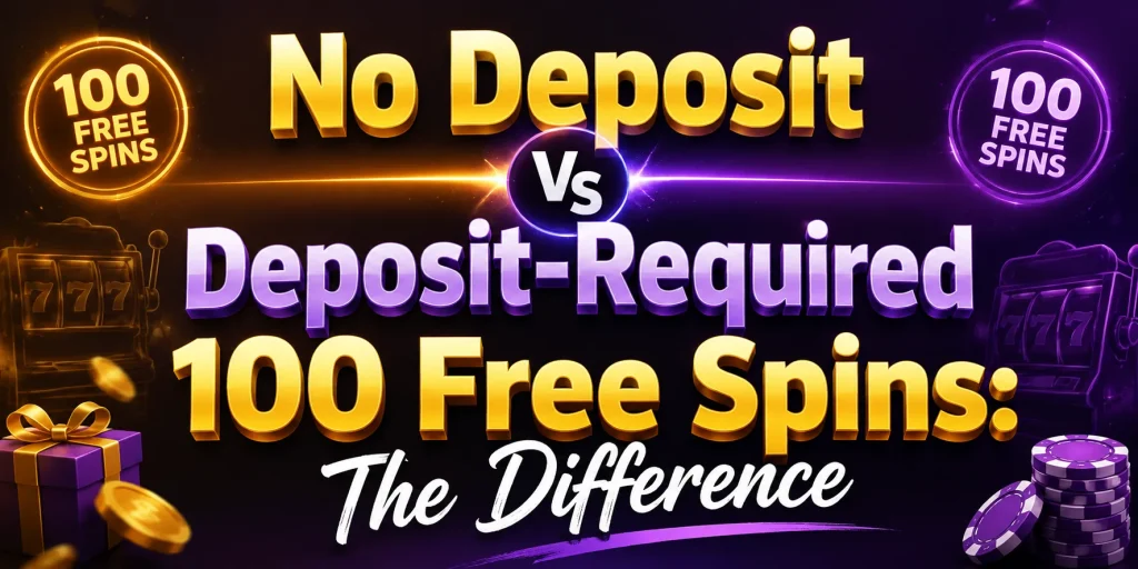 No Deposit Vs Deposit-Required 100 Free Spins The Difference